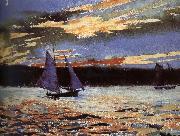 Winslow Homer Gera sunset scene France oil painting artist